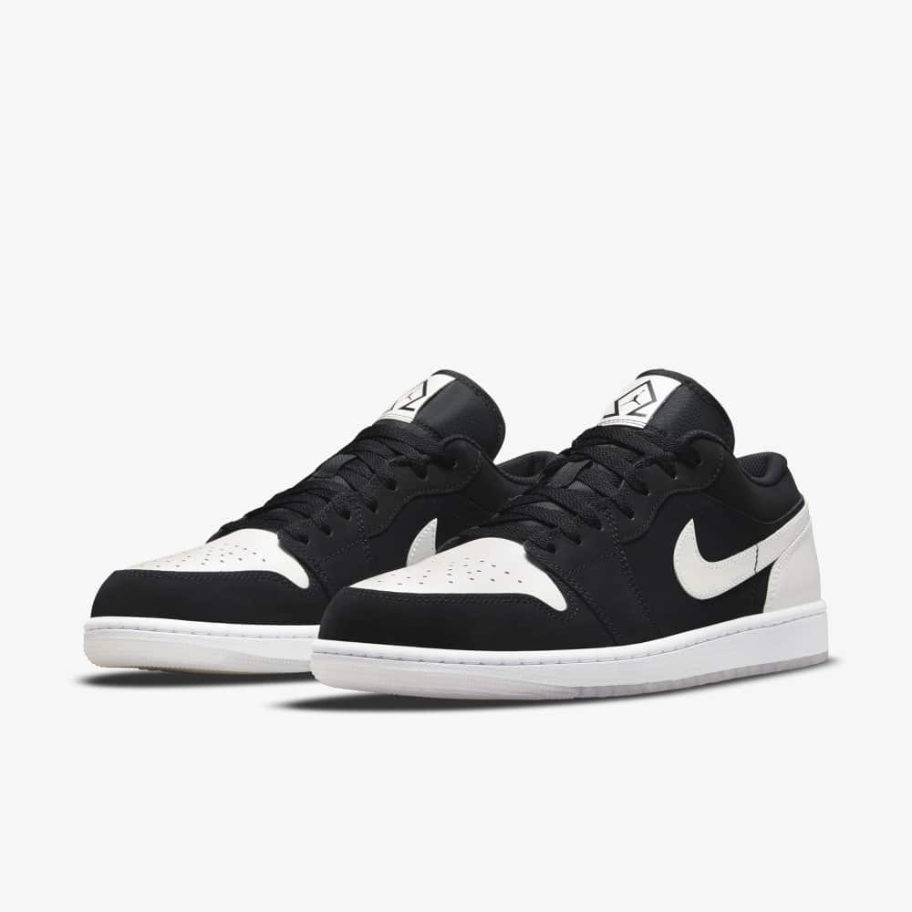 nike jordan 1 low white and black